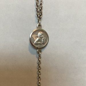 Silver angel necklace su 925 Italy stamp